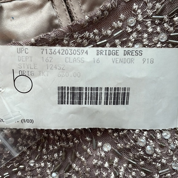 NWT Kay Unger beaded dress, size 8 - Picture 7 of 8